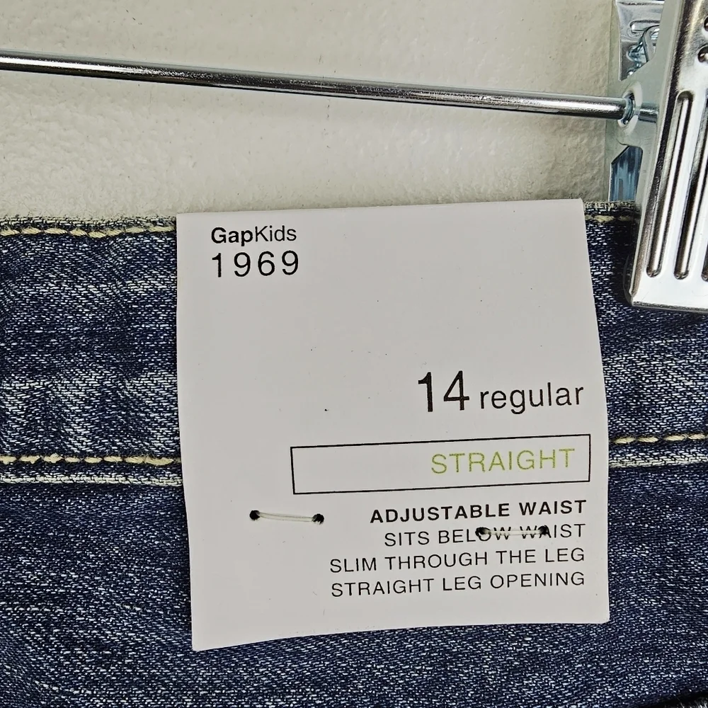 Gap Kids 1969 Straight Jeans NWT 14 Regular